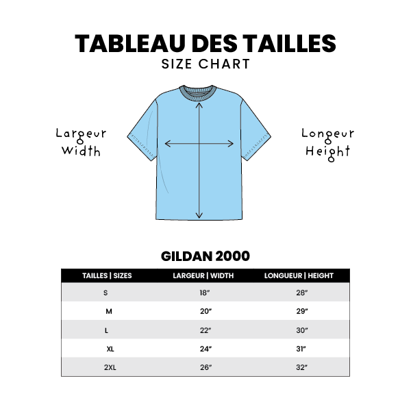 Gildan 2000 | T-shirt adulte