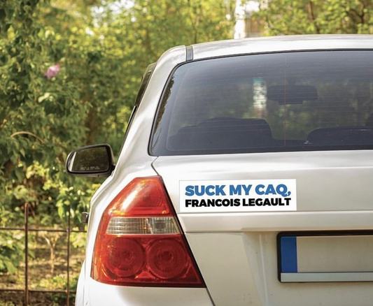 Suce mon CAQ | Autocollant pour pare-chocs