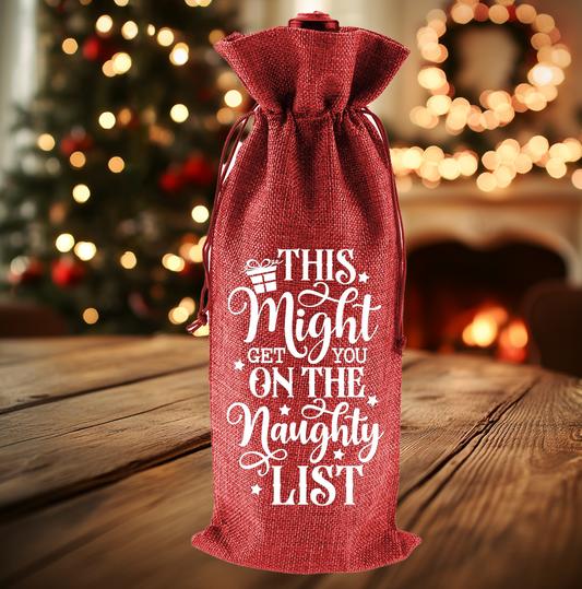 This might get you on the Naughty List | Wine Bag